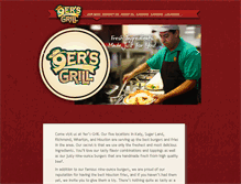 Tablet Screenshot of 9ersgrill.com